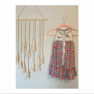 Poof apparel multicolor floral tank top